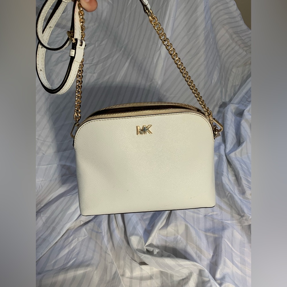 Michael Kors White Small Crossbody
